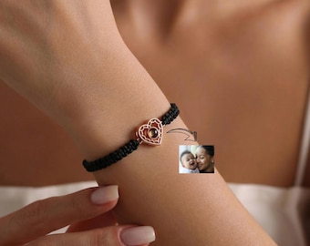 Pulsera infantil de vuelta al cole, pulseras personalizadas con foto, pulseras con proyección, pulseras con foto oculta, regalos conmemorativos