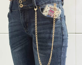 Stainless Steel Punk Phone Chain: 90s Grunge Goth Wallet Chain, Alternative Edgy  Accessory for Music Fes