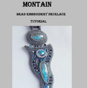 Montain necklace  pattern , Tutorial ,Pattern,  Bead embroidery ,Beading pattern , Instructions only