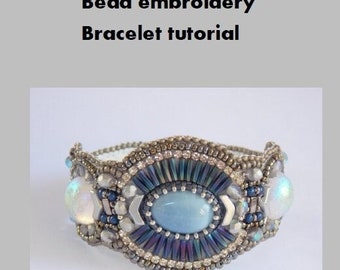 Rhaenyra  bracelet  pattern, Tutorial ,Pattern,  Bead embroidery ,Beading pattern , Instructions only,