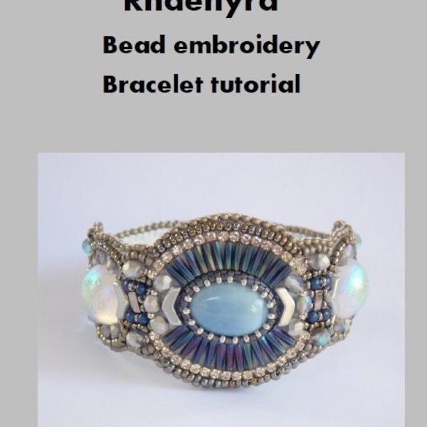 Rhaenyra bracelet   DIY , KIT, Pattern,  Tutorial and materials,  Bead embroidery ,Beading pattern , Instructions and materials