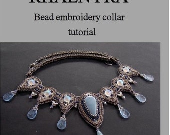 Rhaenyra collar  necklace  pattern , Tutorial ,Pattern,  Bead embroidery ,Beading pattern , Instructions only
