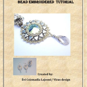 Tutorial , Pattern, Bead embroidery ,Beading pattern , Instructions only , Rime set