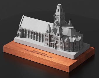 Harvard Memorial Hall Concrete Replica, Alumni Gift, Desk Decor