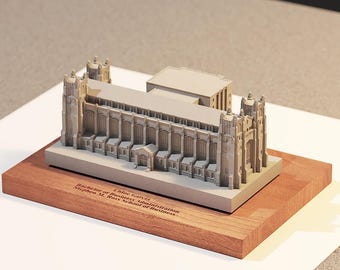 UMich Law Quad Concrete Replica, Gothic Architecture Model, Graduation Gift