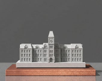 Ohio State University Hall Concrete Model – OSU Alumni Keepsake, Desk Decor