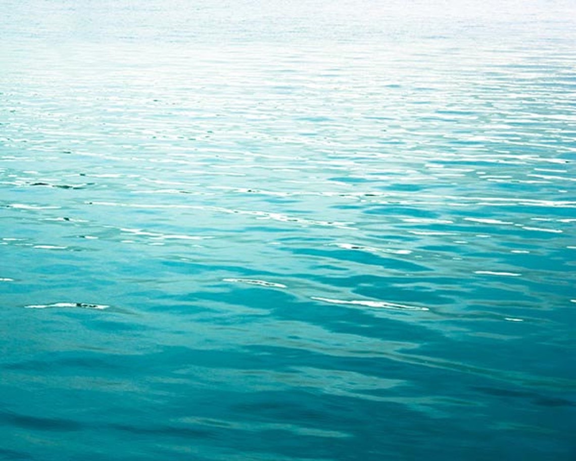 Ocean Photography Abstract Beach Art Teal Water Print 8x10 Etsy