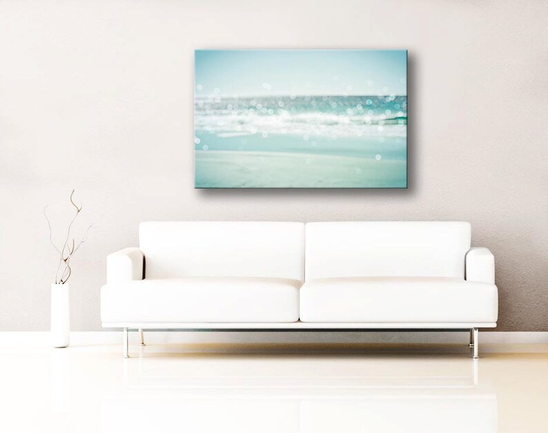 Beach Canvas Art Ocean Photography Canvas Wrap 12x18 24x36 Etsy