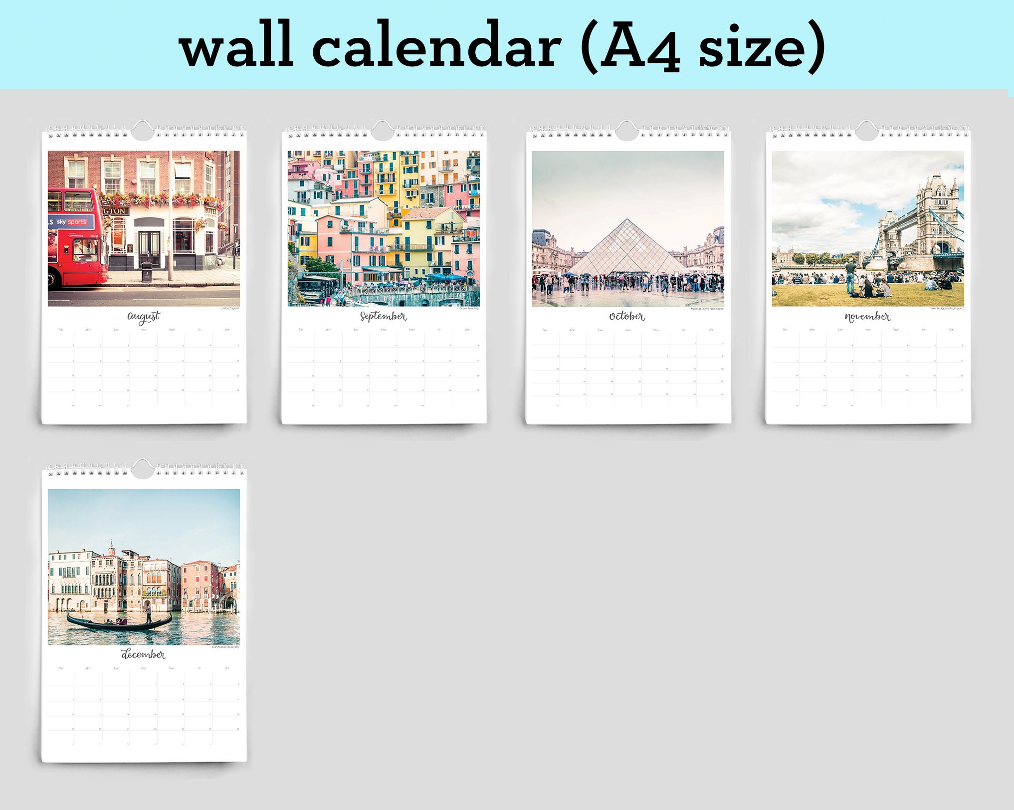 2023 Wall Calendar Travel Photography Calendar 2023 Calendar - Etsy