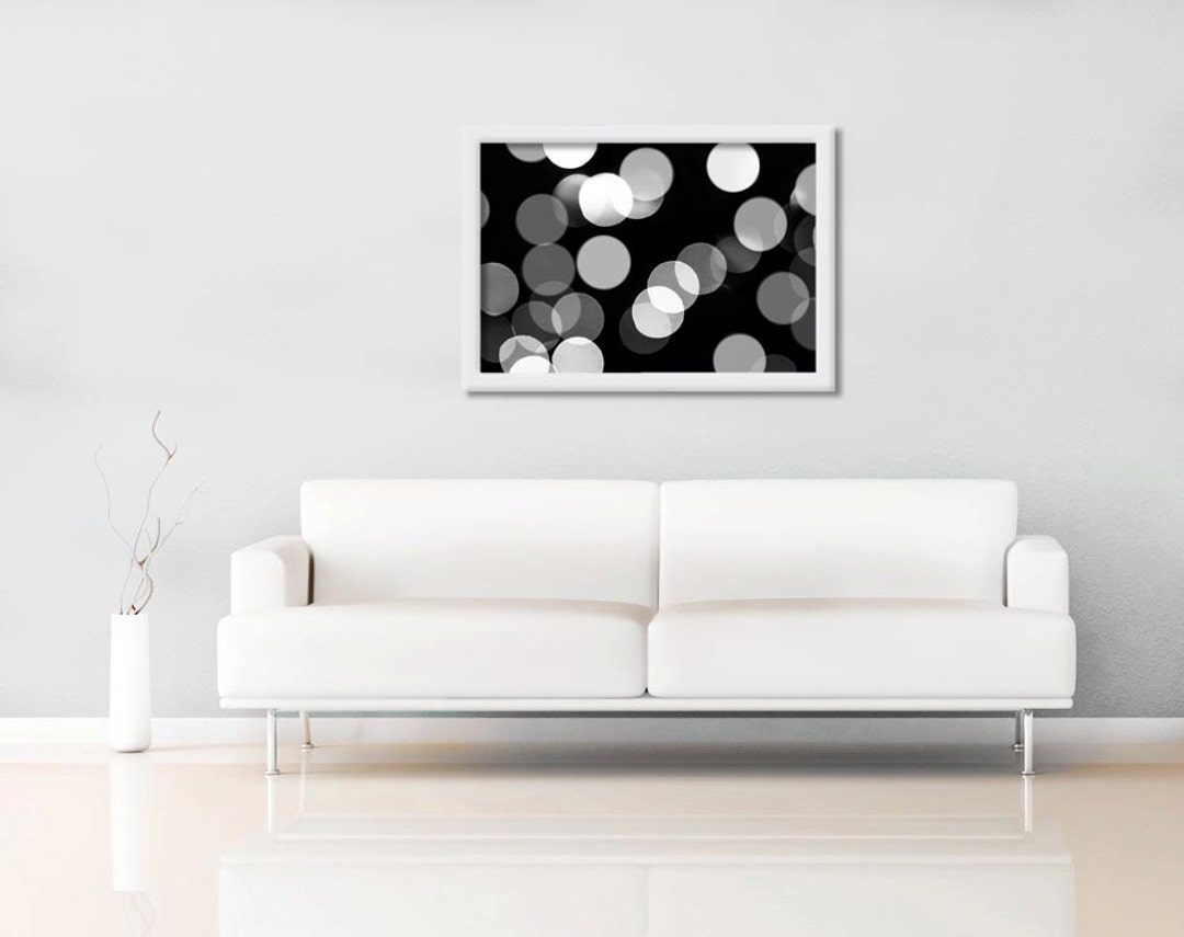 Abstract Light Photography Print Black and White Bokeh 11x14 - Etsy