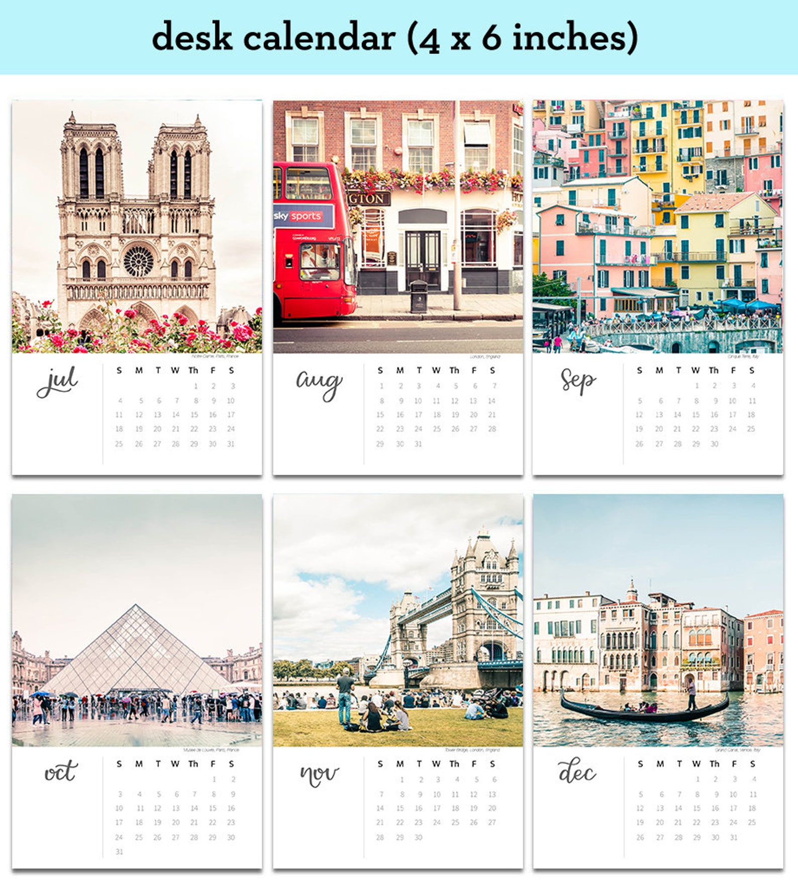 2023 Wall Calendar Travel Photography Calendar 2023 Calendar Etsy