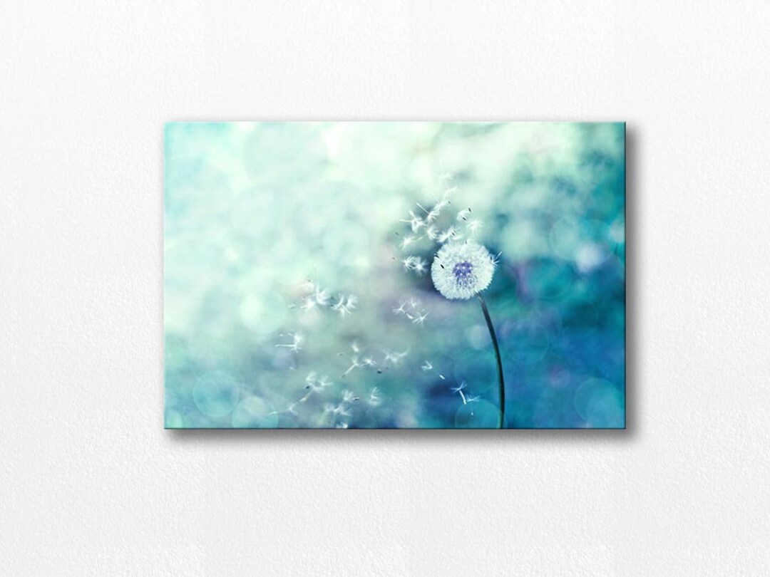 Large Art Canvas Wall Art Dandelion Canvas Art Dandelion Etsy