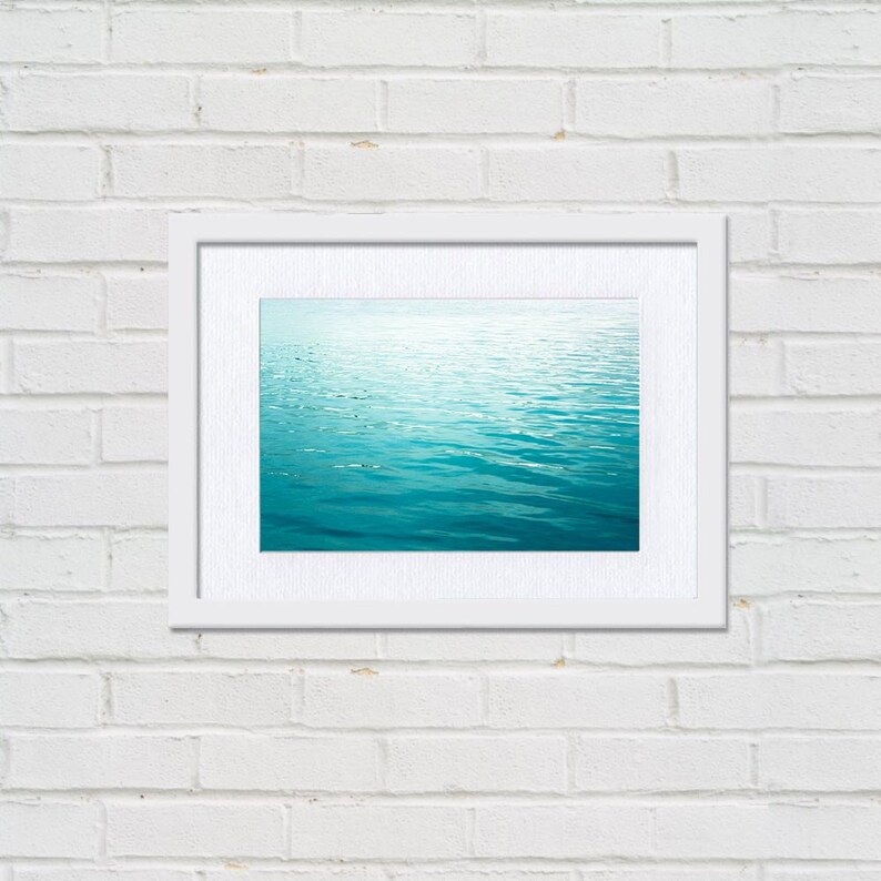 Ocean Photography Abstract Beach Art Teal Water Print 8x10 - Etsy