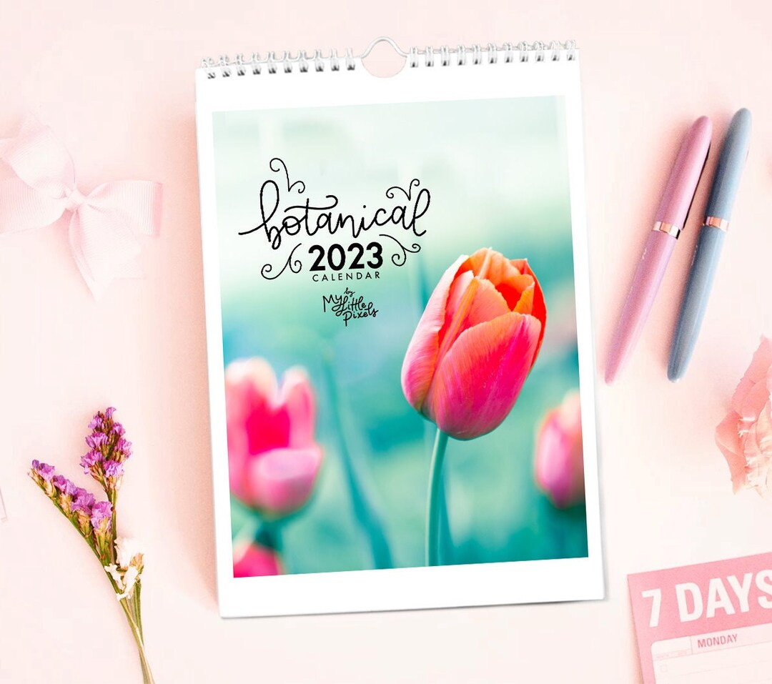 Botanical Calendar 2023 Plant Lover Calendar Wall Desk - Etsy