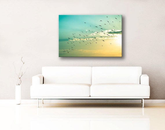 Toile Art Oiseaux En Vol Wall Art 20 X 30 Oiseaux Photographie Nature Toile Imprimés Oiseaux Qui Volent Toile Galerie Wrap Fine Art Photo Chambre