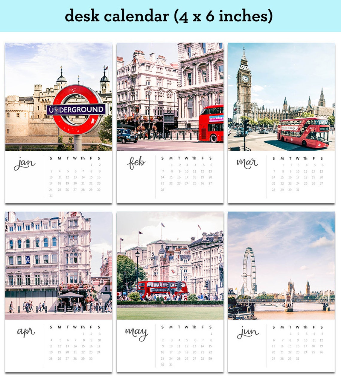London calendar 2021 wall calendar photography calendar fine Etsy