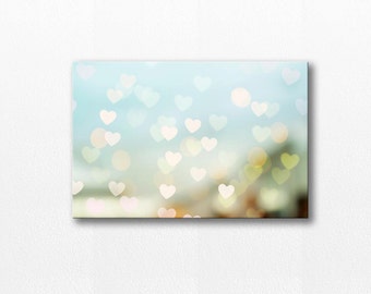 canvas print abstract art print canvas art abstract print large canvas art fine art photography canvas wall art heart print pastel blue gold