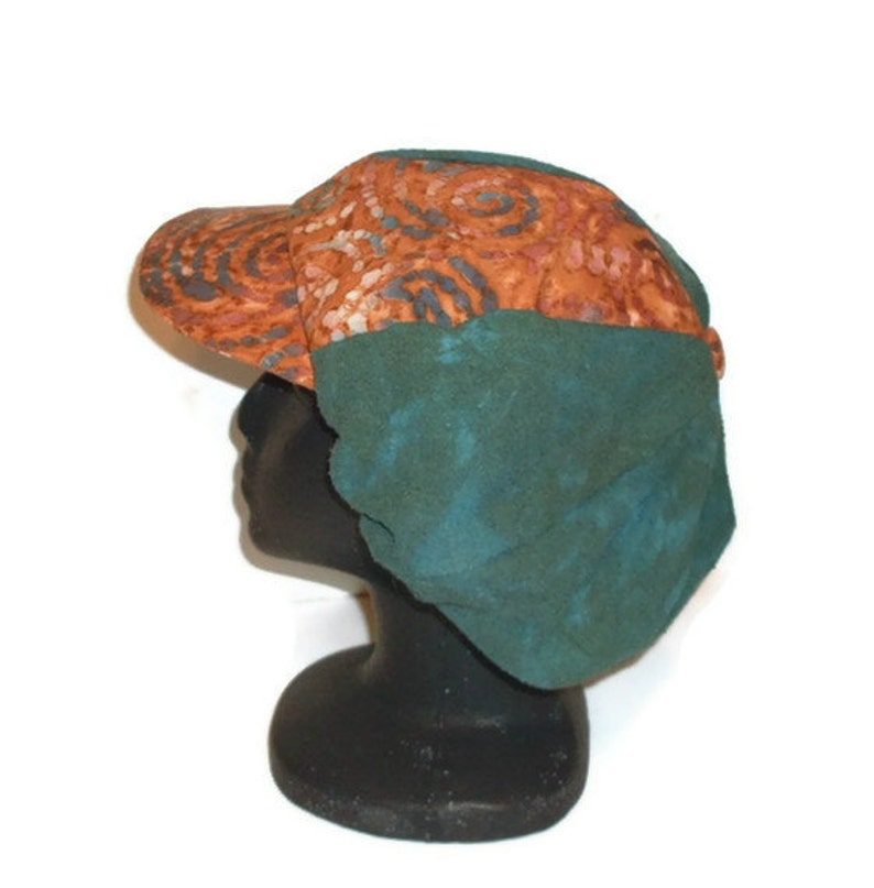 Newsboy Slouch Hat Hand Dyed Raw Silk Dark Teal