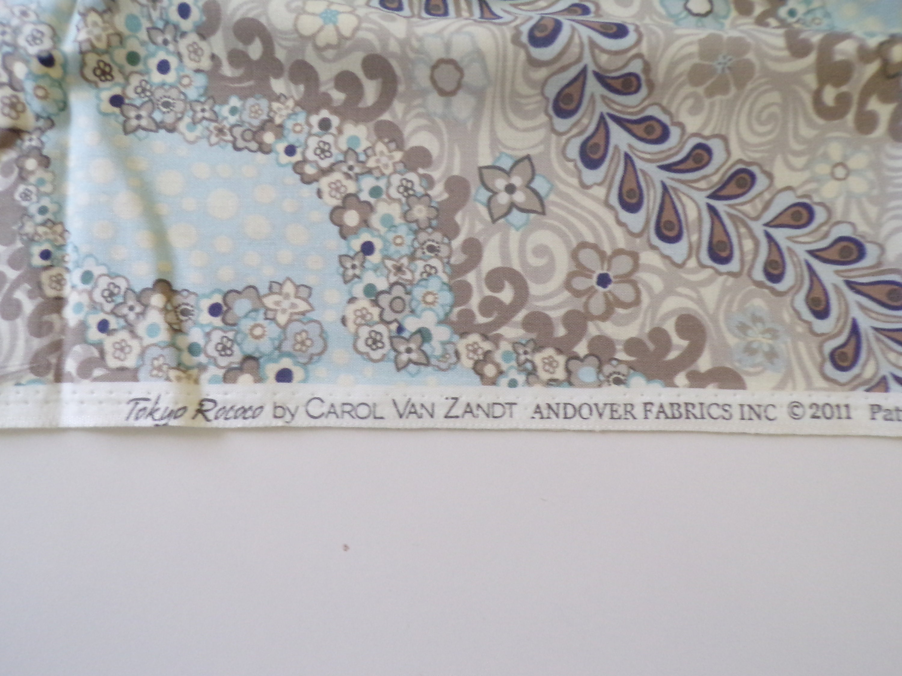 Cotton Quilting Sewing Fabric by the Yard, Tokyo Rococo by Carol Van Zandt  for Andover Fabrics, Home Piecing, Clothing Textiles, Green 