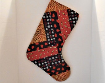 Large Handmade Quilted Christmas Stocking