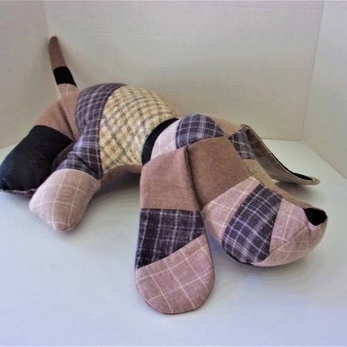 Quilted Hound Floppy Ears Dog shops Suit Fabrics Stuffed Animal