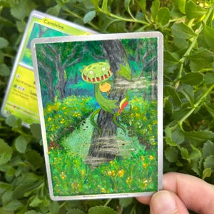 pokemon card carnivine Black & White Dark Explorers Rare #5 Grass Colorless Carnivine vs Arceus in Pokmon