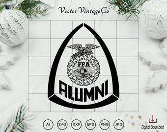 Agriculture Alumni FFA Logo SVG, Alumni Badge svg, Future Farmers of America Emblem,ffa svg,ffa Education Badge,Cricut Silhouette Cut File