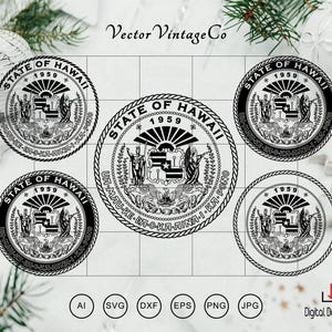 Hawaii State Seal - Etsy