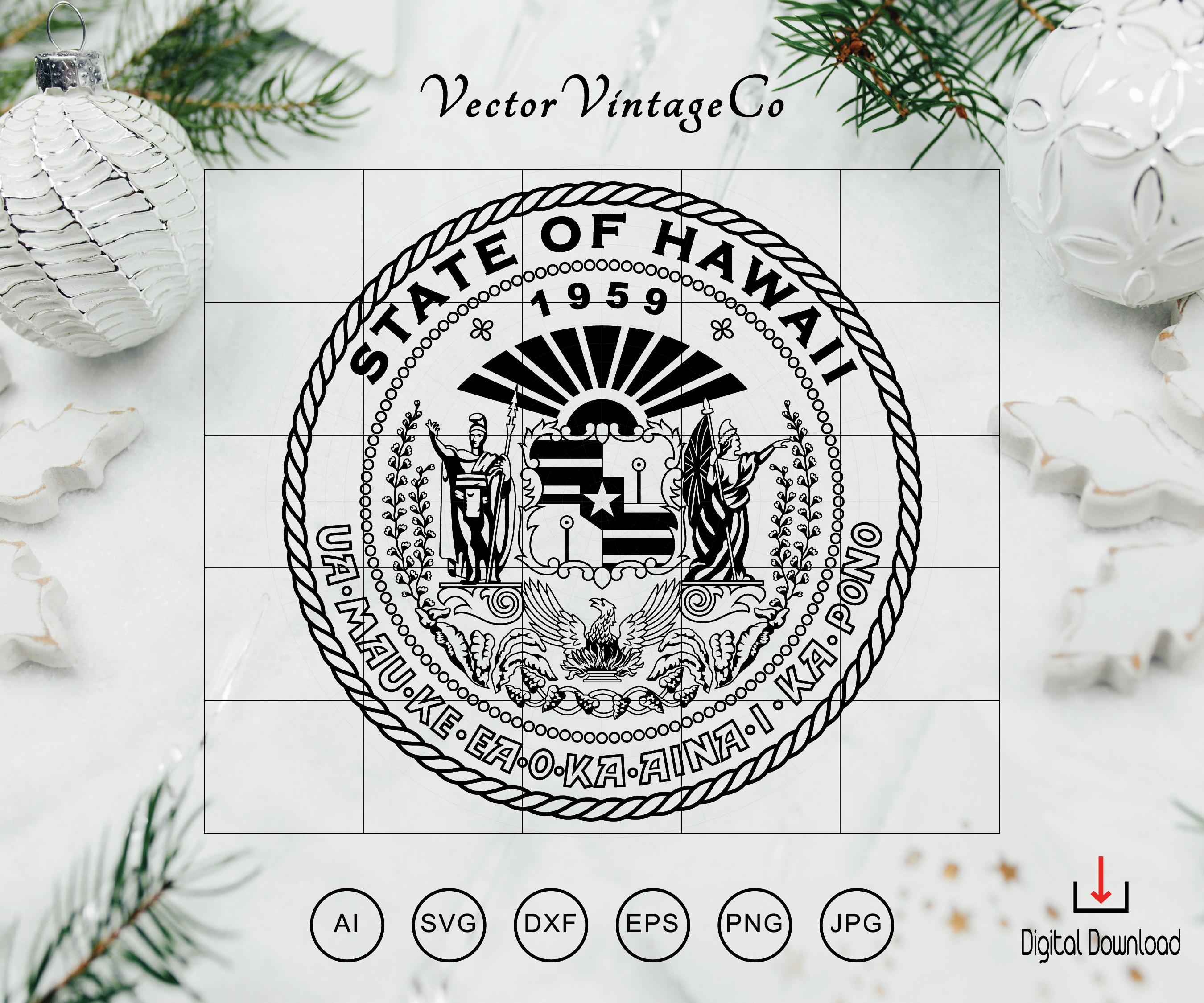 Hawaii State Seal - Etsy