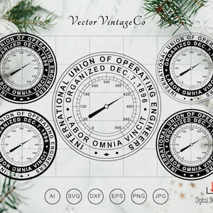 International Union Operating Engineers Seal SVG, IUOE Emblem Logo (Digital Download)