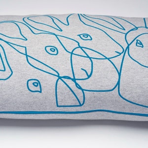 Neon Rabbit Pillow Cover, 60x40 cm. image 3