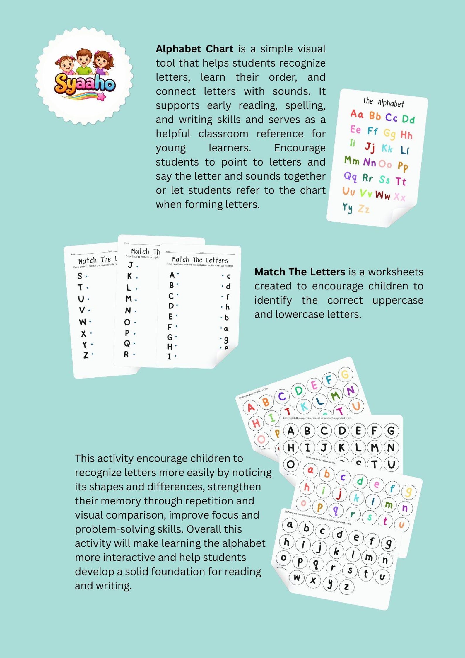 Alphabet Chart & Activities for Preschool | Letter Recognition ...