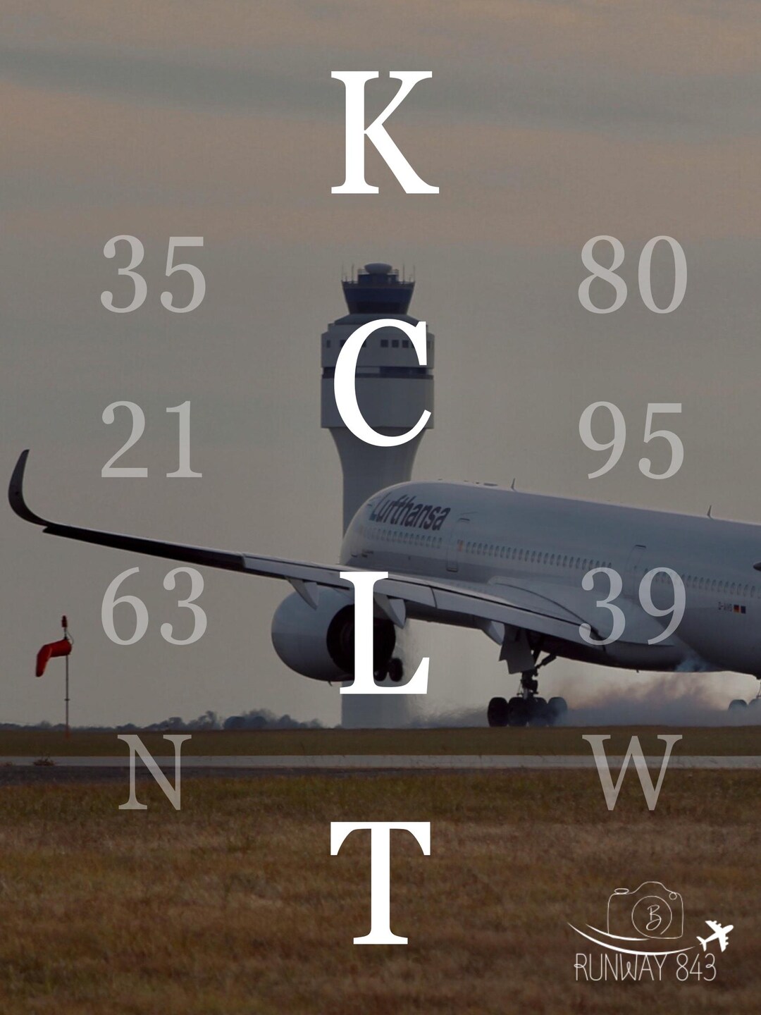 Highway Code Airplane Charlotte Airport Code Airplane Poster - Etsy