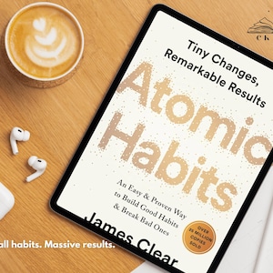 Habit Building Reading Companion + Workbook | Habit Tracker Planner | Build Better Habits Self Improvement Guide