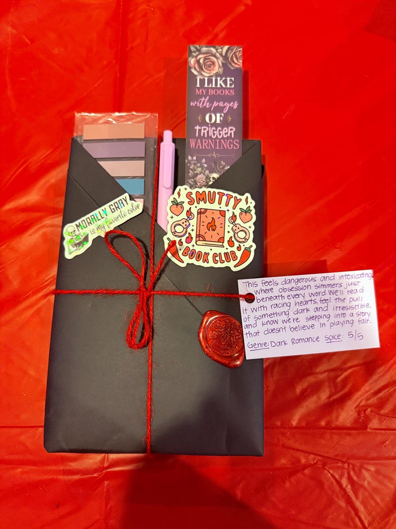 Dark Romance Mystery Book Box | Blind Date With a Book | Shipping ...