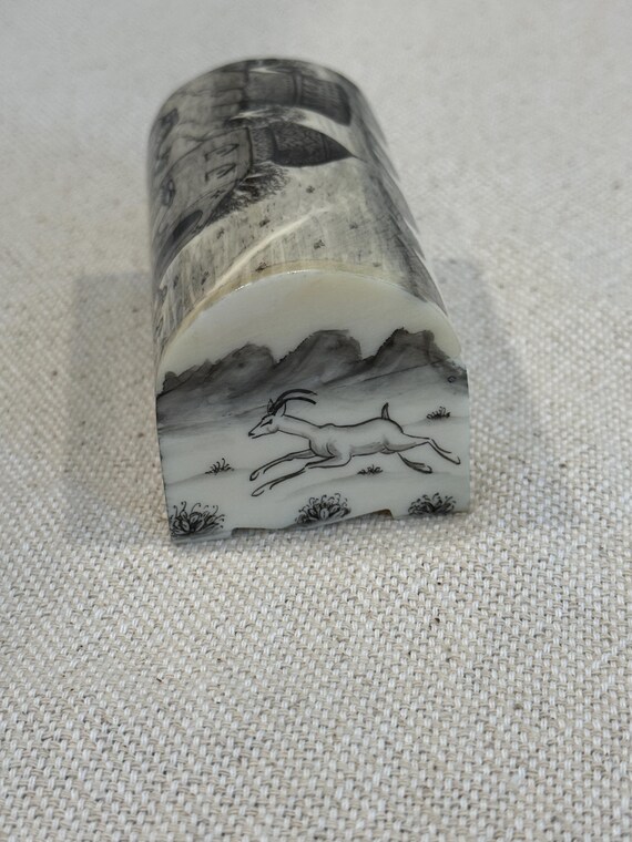 Handmade Camel Bone Double Keepsake Box - image 6