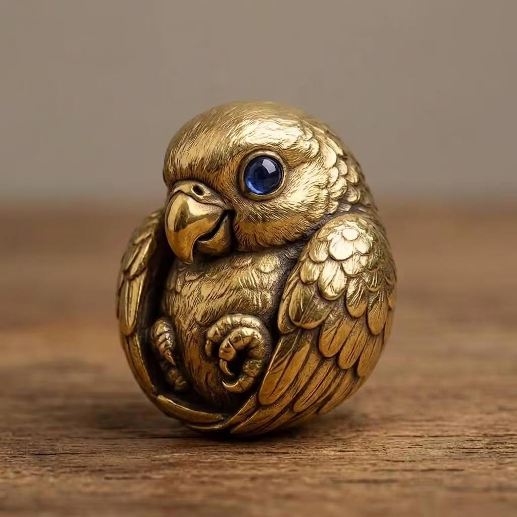 真鍮製の鳥 - Etsy 日本