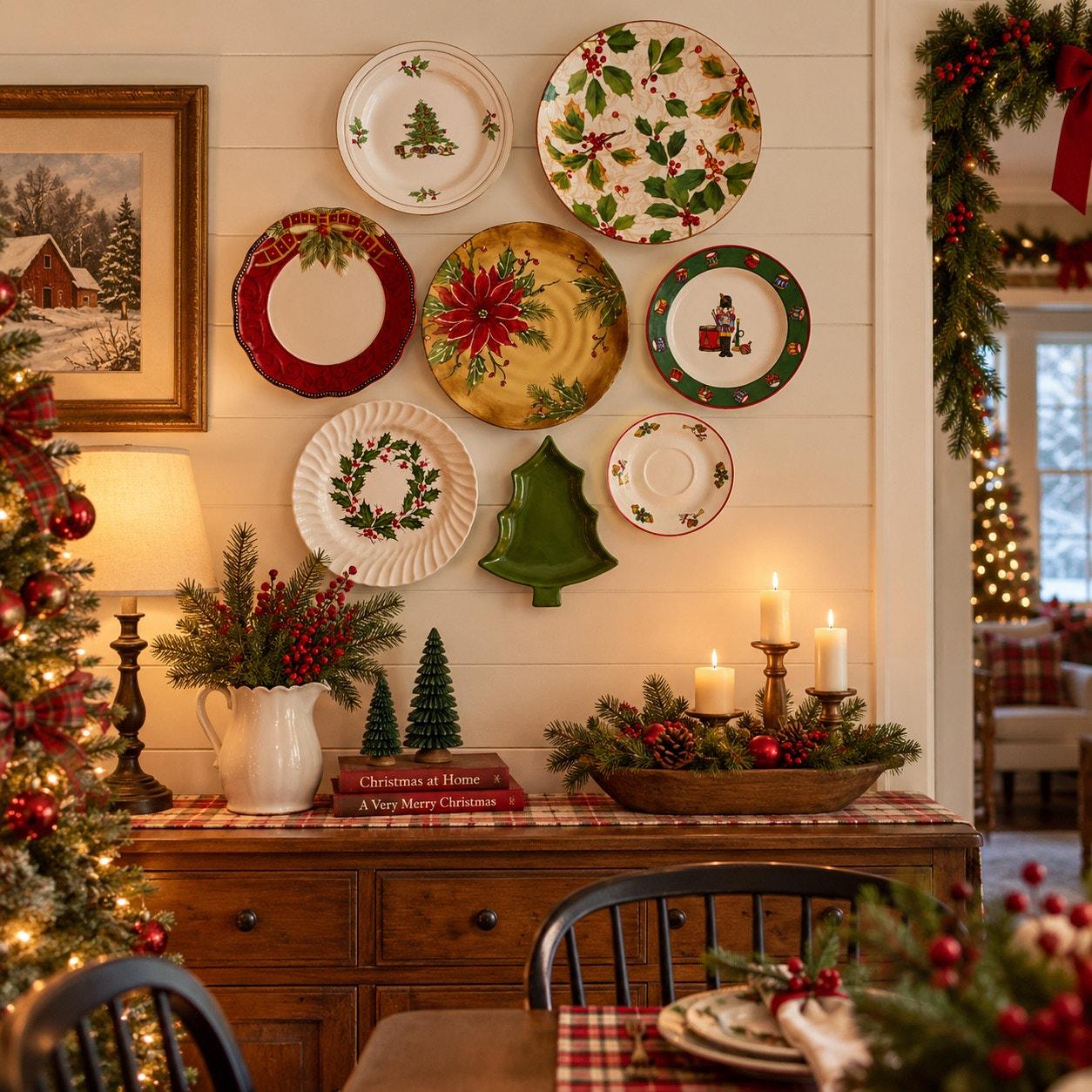 Vintage Christmas Plates - Etsy