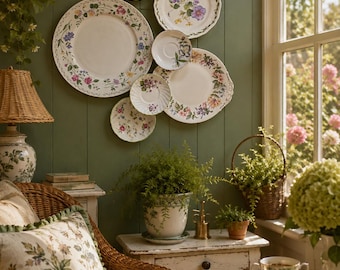Botanical Garden Plate Wall Decor