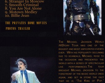 MICHAEL JACKSON Live History Tour Munich,germany 1997 Dvd - Etsy