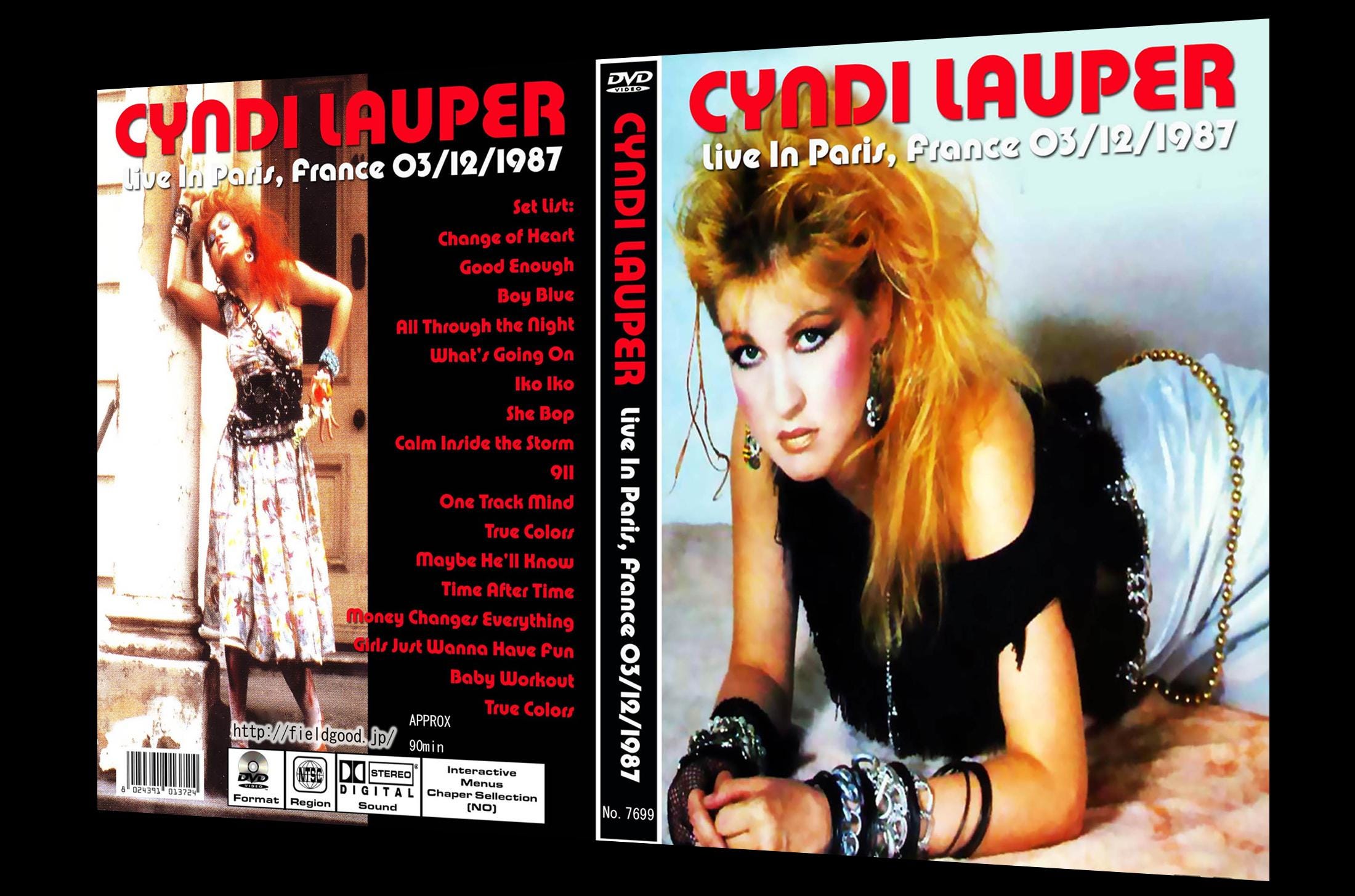 CYNDI LAUPER Live in Paris, France 03.12.1987 Dvd - Etsy