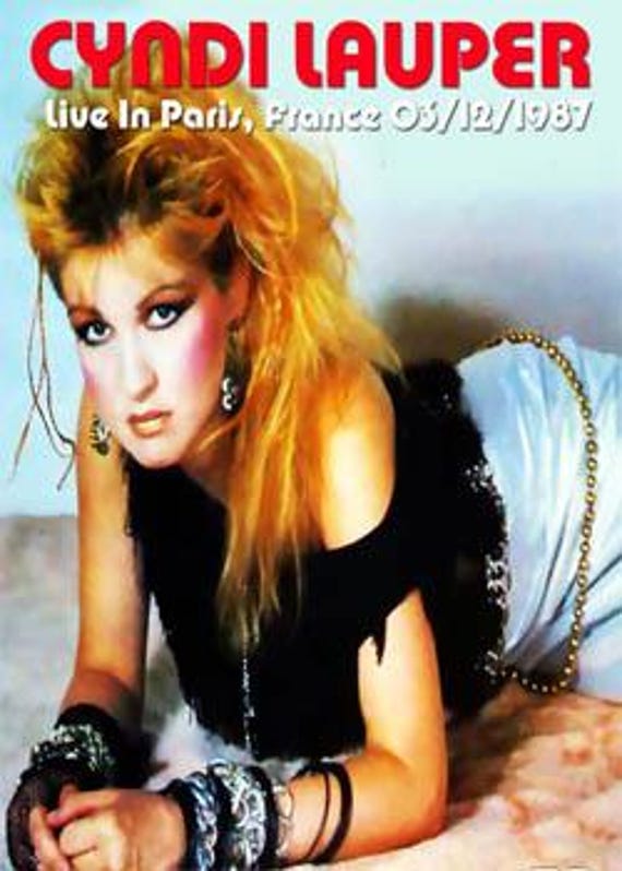 CYNDI LAUPER Live in Paris, France 03.12.1987 Dvd - Etsy