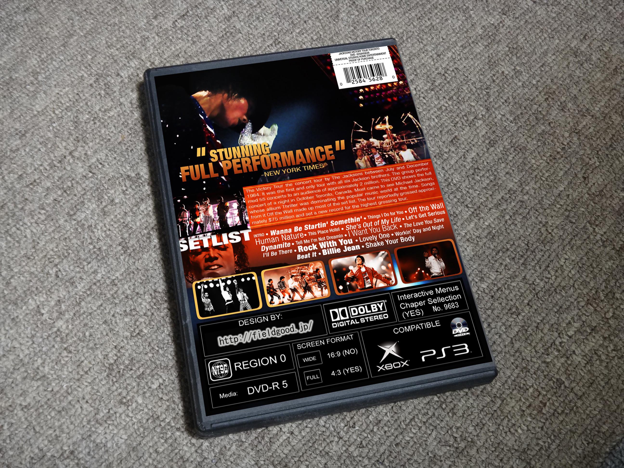 JACKSONS Victory Tour 10-07-1984 Dvd - Etsy