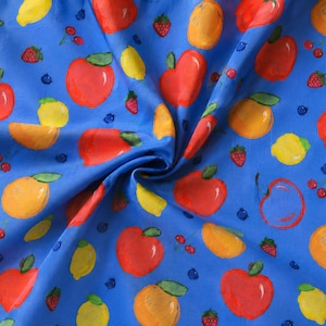 Apple Orange Lemon Cherry Seemless Pattern (Digital Download)