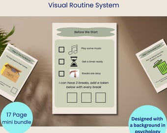 Clean Your Room Visual Task, ADHD Chore Chart for Kids, Step-by-Step Bedroom Reset, Autism/ADHD Routine Checklist, Executive Function Tool
