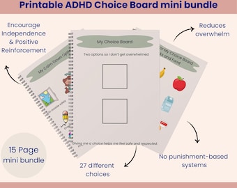 ADHD Visual Choice Board for Kids | Printable Communication & Choice Chart (27 Icons)