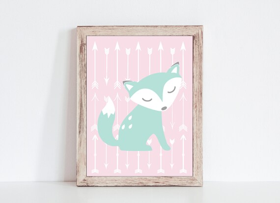baby girl fox nursery