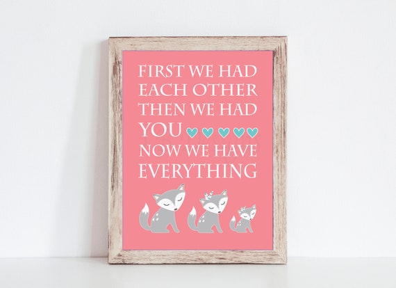 baby girl fox nursery