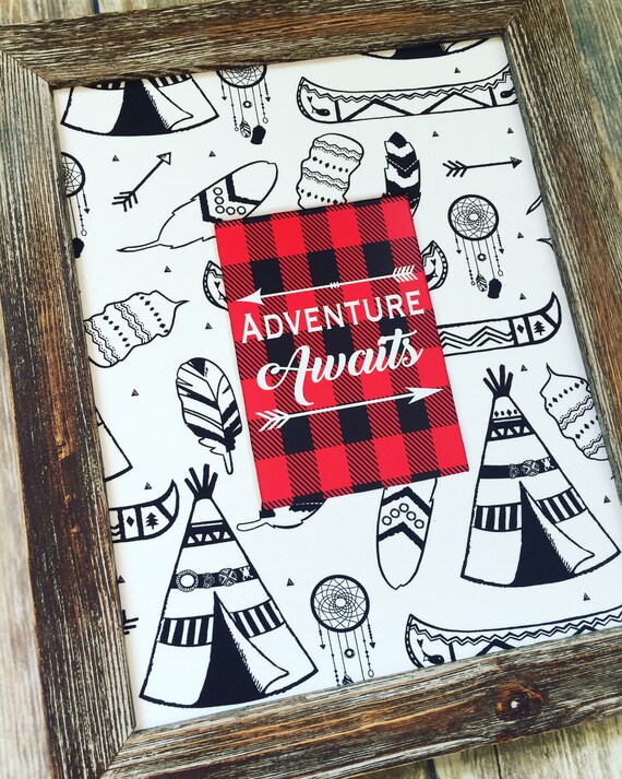 buffalo plaid woodland nursery