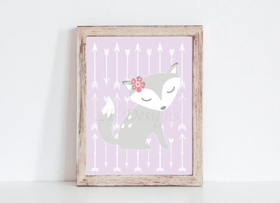 baby girl fox nursery decor